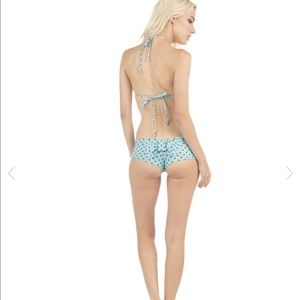 🍰Lolli🍰 teal and red polka dot bikini 👙